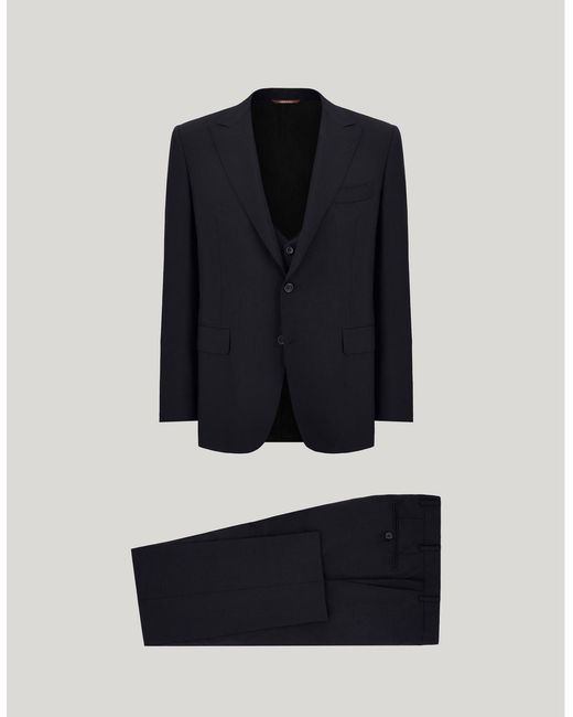 Costume Bleu Marine En Laine Mohair Canali pour homme en coloris Blue