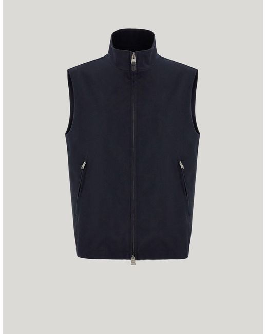 Canali Blue Technical Fabric Puffer Jacket for men