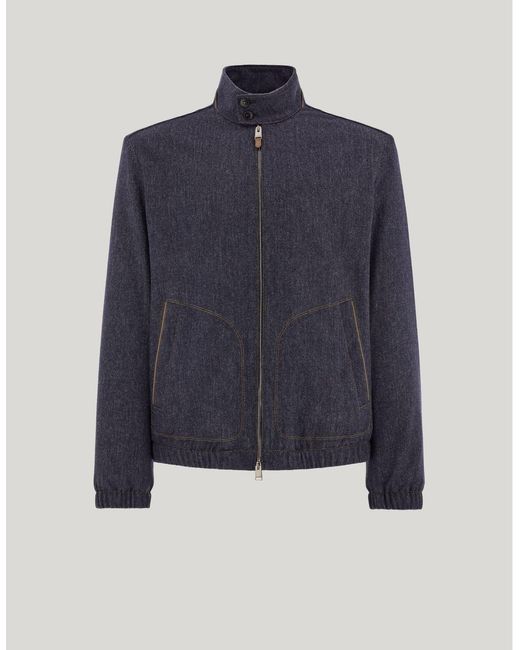 Canali Blue Blouson Jacket for men