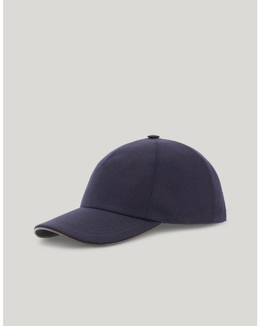 Cappello Da Baseball Blu di Canali in Blue da Uomo