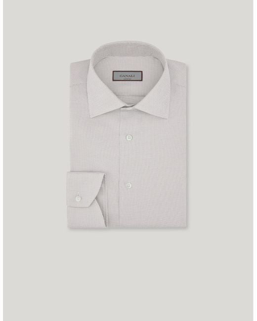 Canali Baumwollhemd in White für Herren