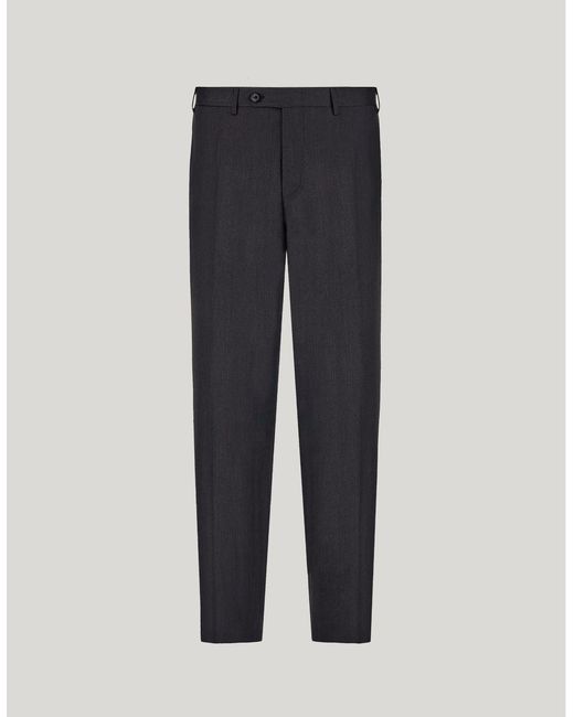 Canali Blue Anthracite Trousers for men