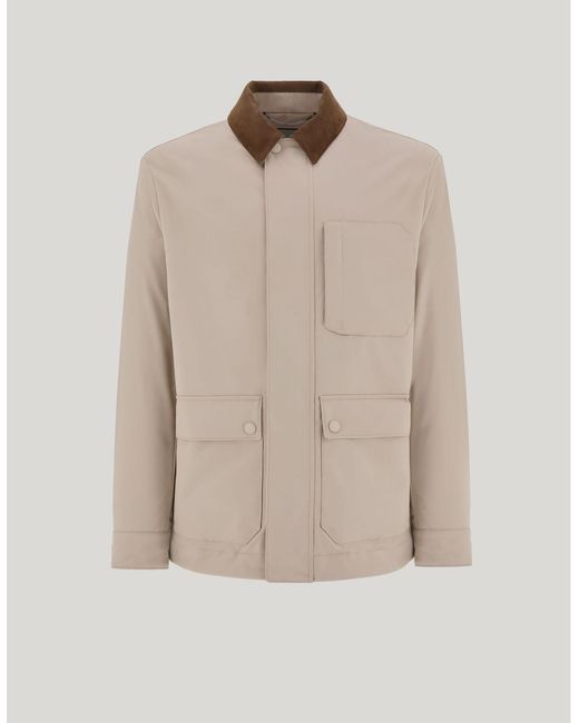 Canali Natural Sand-Coloured Shirt Jacket for men