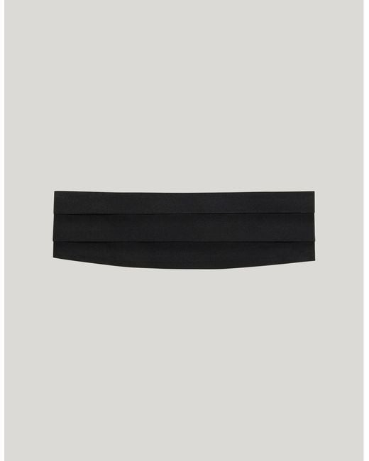 Canali Black Silk Cummerband for men