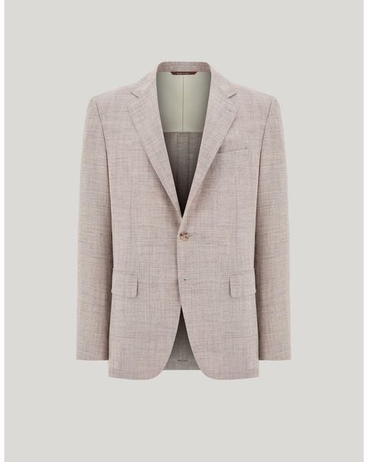 Canali Natural Wool, Silk And Linen Modern-Fit Jacket for men