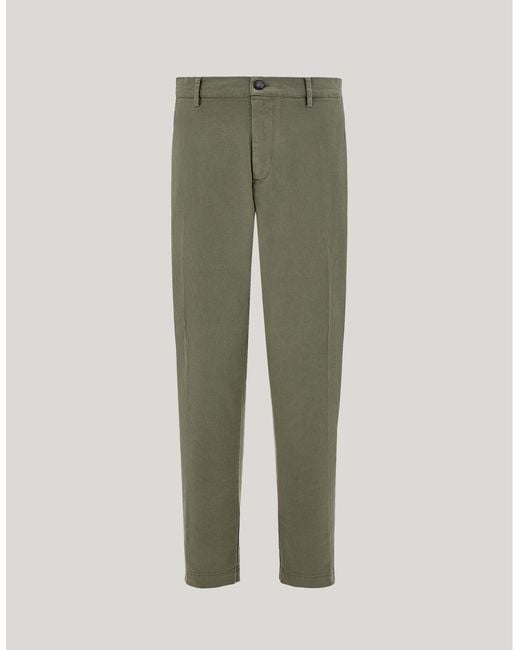 Canali Green Comfort Cotton Gabardine Chinos for men