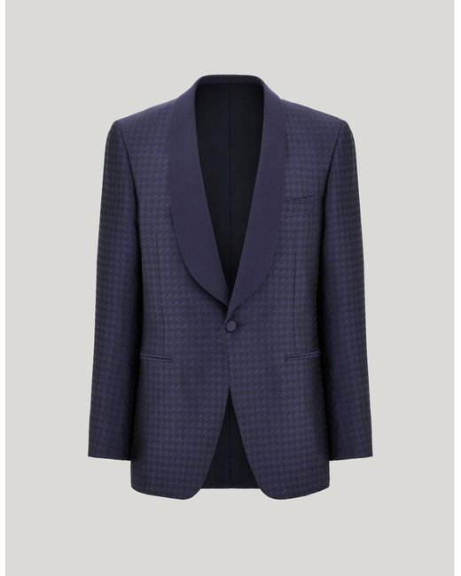 Canali Blue Regular Fit Single-Breasted Tuxedo Jacket for men