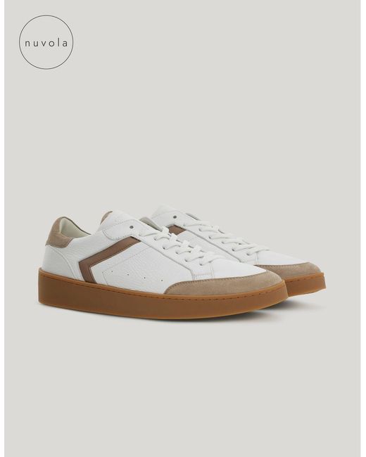 Canali White Nuvola Sneakers Derby for men