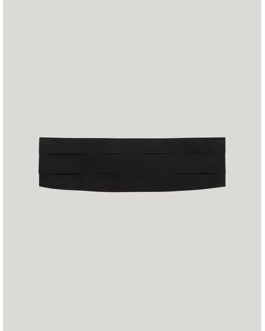 Canali Black Silk Cummerband for men