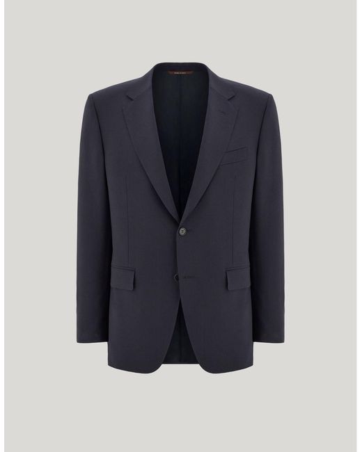 Canali Blue Pure Wool Blazer for men