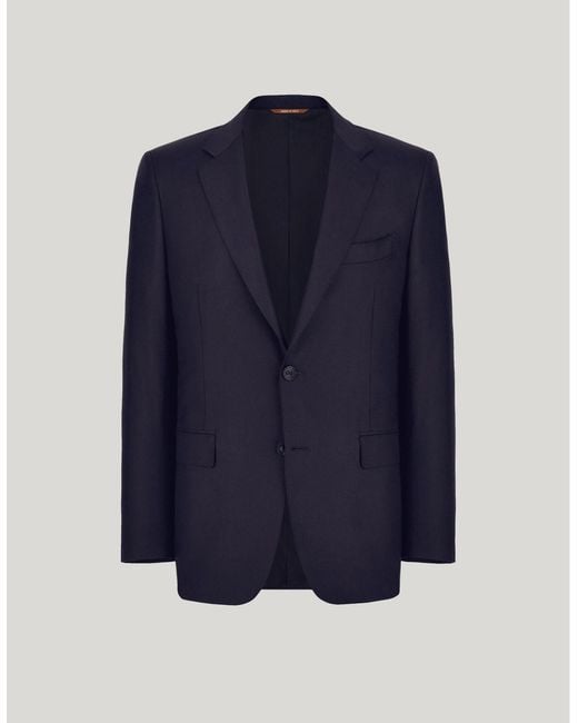 Canali Blue Pure 150's Wool Blazer for men