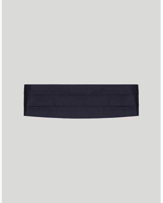 Canali Blue Silk Cummerband for men
