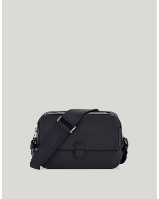 Canali Blue East West Camera Bag for men