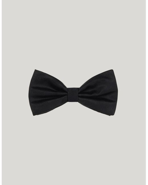 Canali Black Silk Formal Bow Tie for men