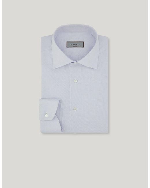 Canali Blue Regular Fit Shirt for men