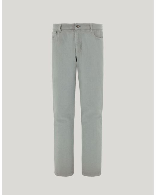 Canali Gray Brianza Regular-Fit Five-Pocket Trousers for men