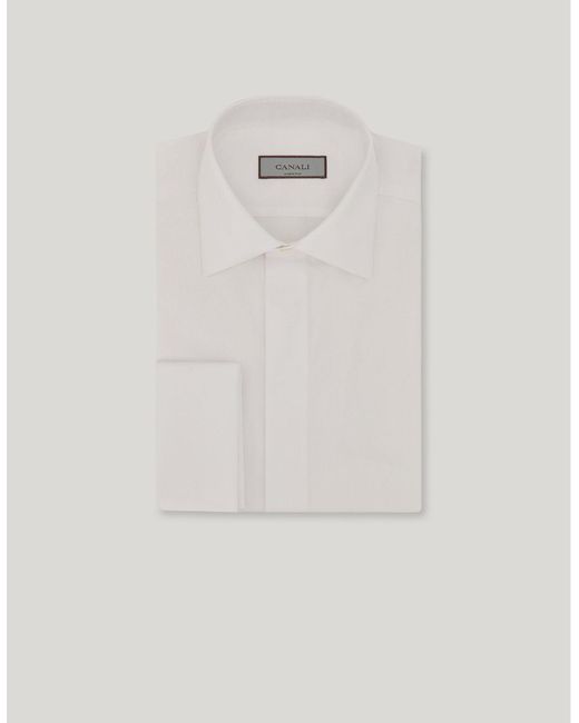 Canali White Regular Fit Shirt for men