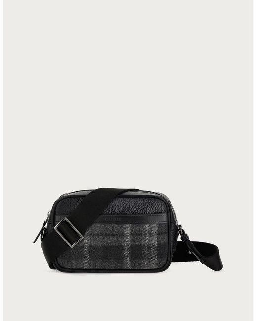 Canali Black Camera Bag for men