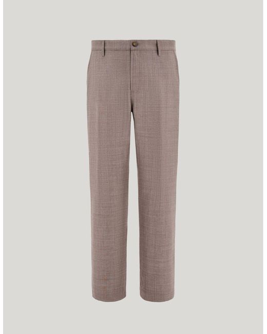 Canali Gray Walnut Tapered-Fit Chino Trousers for men