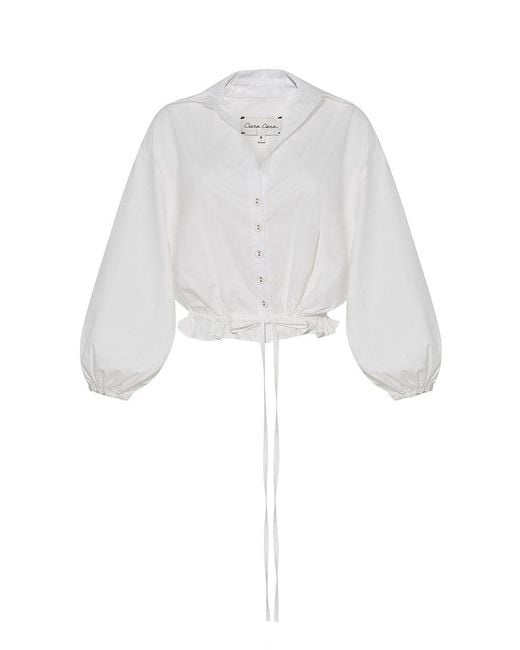 Cara Cara White Hutton Top