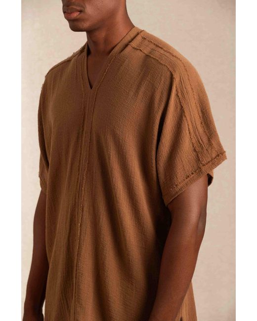 Caravana Natural Makulan Shirt Cotton Gauze for men