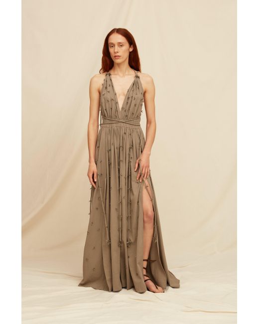 Caravana Gray Jakan Dress Artisanal Cotton