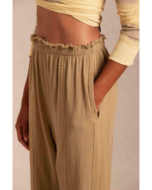 Women's Brown Sibinche Trousers Cotton Gauze
