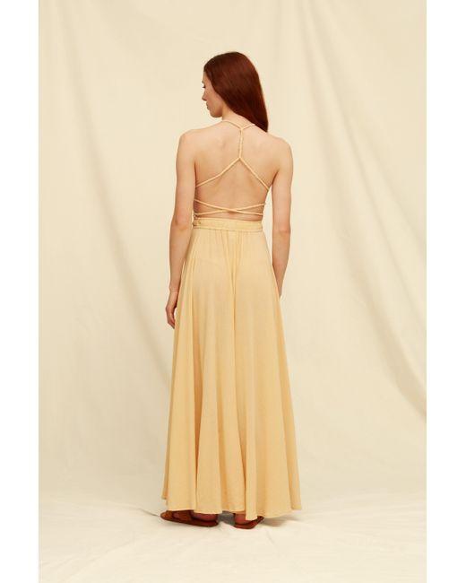 Caravana Natural Yatzil Maxi Dress Artisanal Cotton