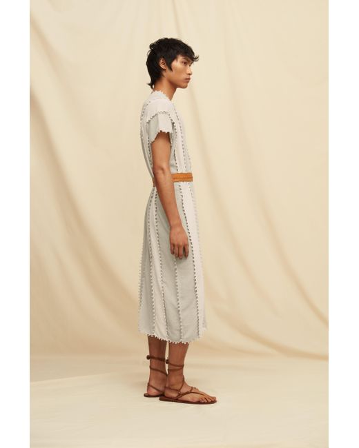 Caravana Natural Chaac Lines Tunic Dress Cotton Jute
