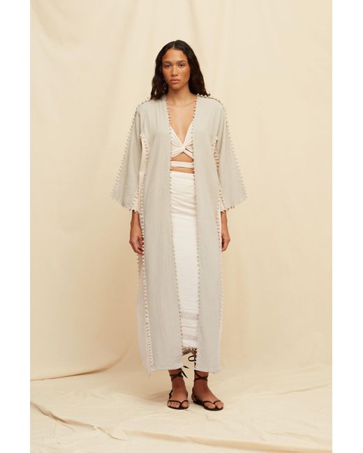 Caravana Natural Yuuch Lines Vest Cotton Jute