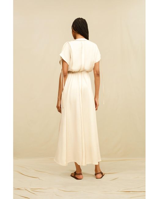 Caravana Natural Solara Long Dress Linen Cupro