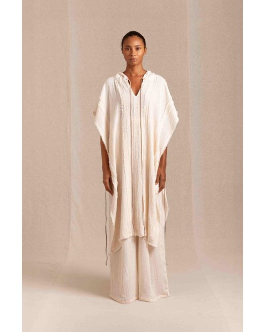 Caravana Natural Ntuchi Poncho Cotton Jute