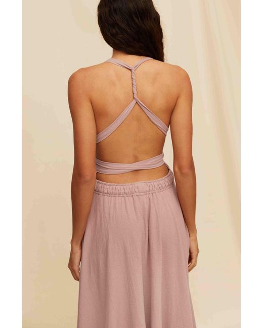 Caravana Pink Hera Dress Artisanal Cotton