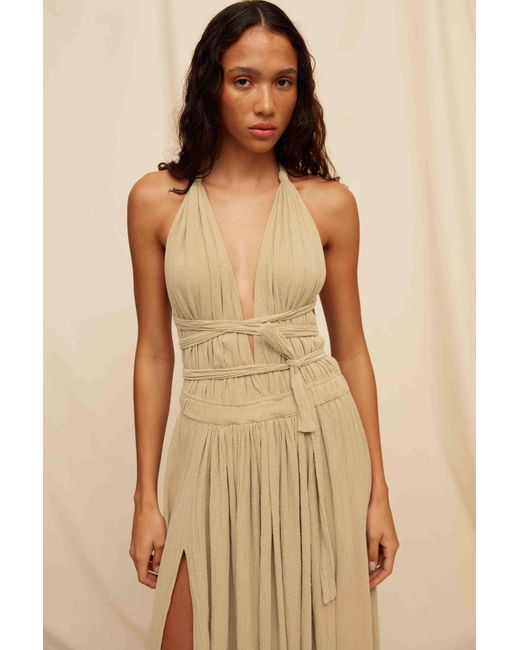 Caravana Multicolor Hera Maxi Dress Artisanal Cotton