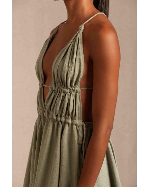 Caravana Natural Astu Mini Dress Artisanal Cotton