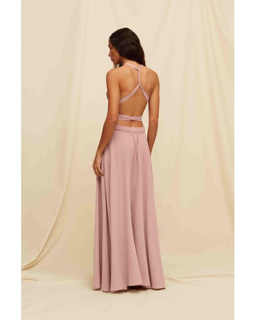 Caravana Pink Hera Dress Artisanal Cotton