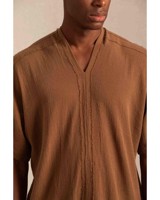 Caravana Natural Makulan Shirt Cotton Gauze for men