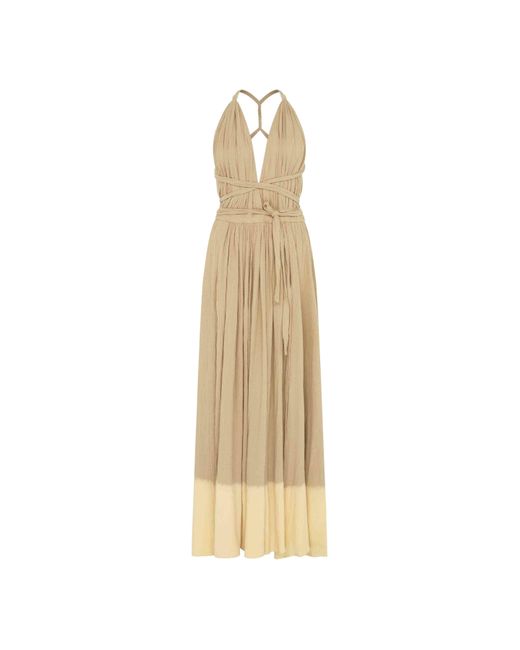 Caravana Multicolor Hera Maxi Dress Artisanal Cotton