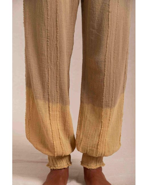 Caravana Brown Sibinche Pants Cotton Gauze