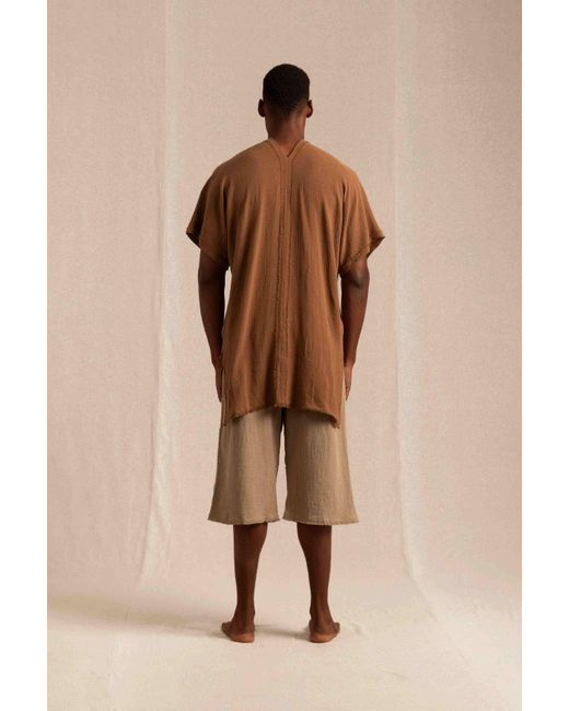 Caravana Natural Makulan Shirt Cotton Gauze for men