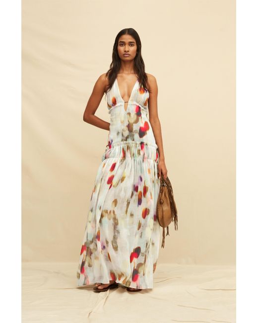 Caravana Natural Naluma Maxi Dress Lyocell Ramie