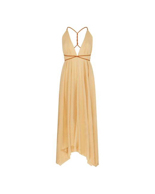 Caravana Natural Yatzil Maxi Dress Artisanal Cotton