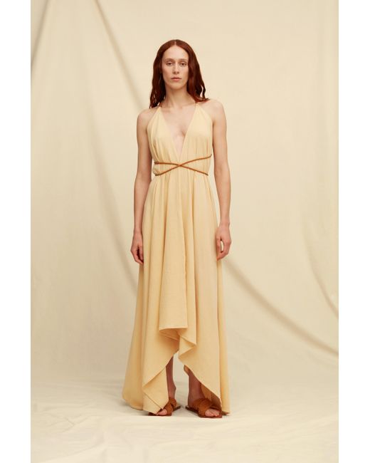 Caravana Natural Yatzil Maxi Dress Artisanal Cotton