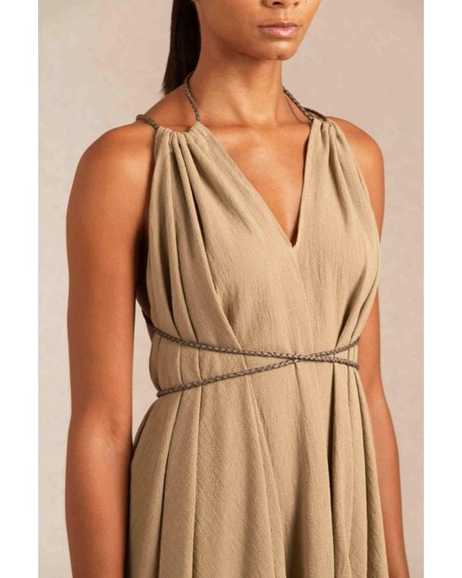 Caravana Natural Mahahual Mini Dress Artisanal Cotton