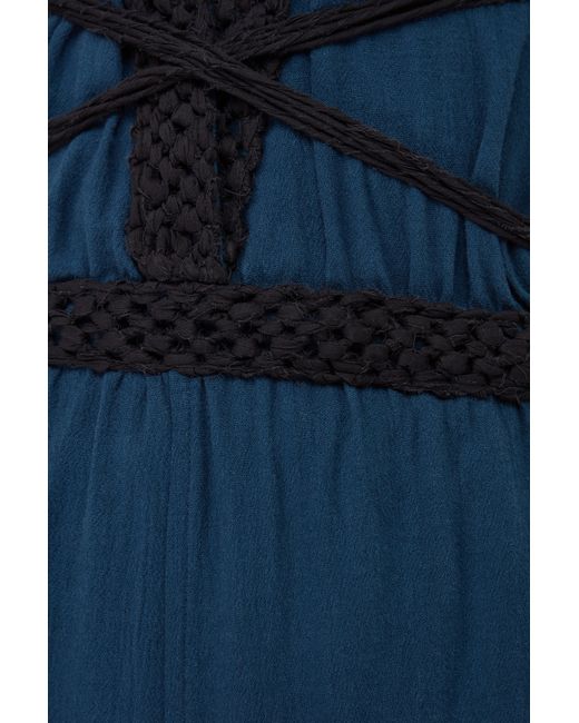 Caravana Blue Nyara Jumpsuit Cotton Voile