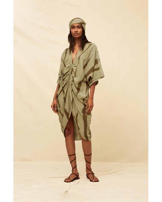Caravana Natural Zanura Long Kaftan Artisanal Cotton