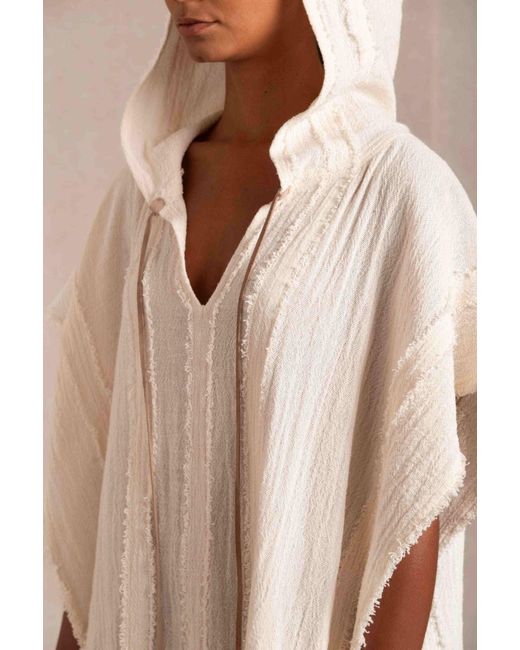 Caravana Natural Ntuchi Poncho Cotton Jute