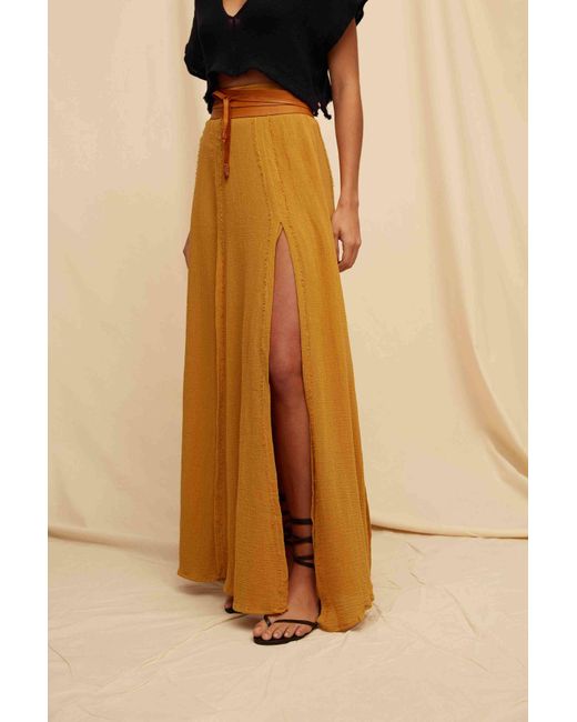 Caravana Natural Suuk Skirt Fine Cotton Gauze