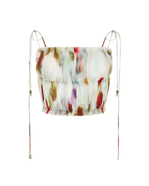 Caravana Green Inara Bandeau Top Lyocell Ramie