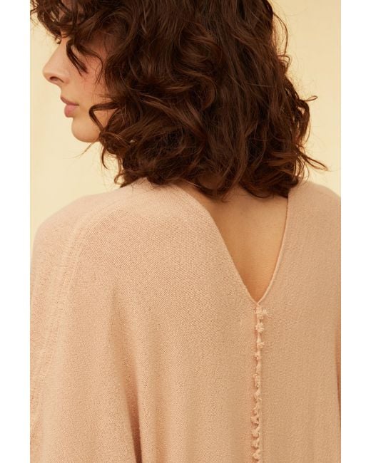 Caravana Pink Saas Dress Cotton Jute